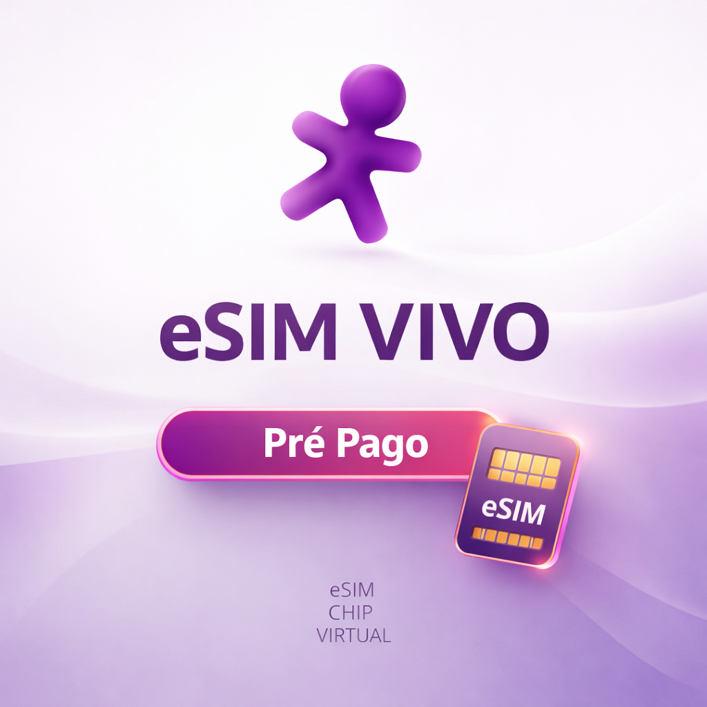 e-Chip Digital Qr-Code Vivo 5G Pre-Pago eSIM Virtual