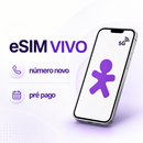 eSim Chip Virtual Vivo QR Code Pre-Pago 5G