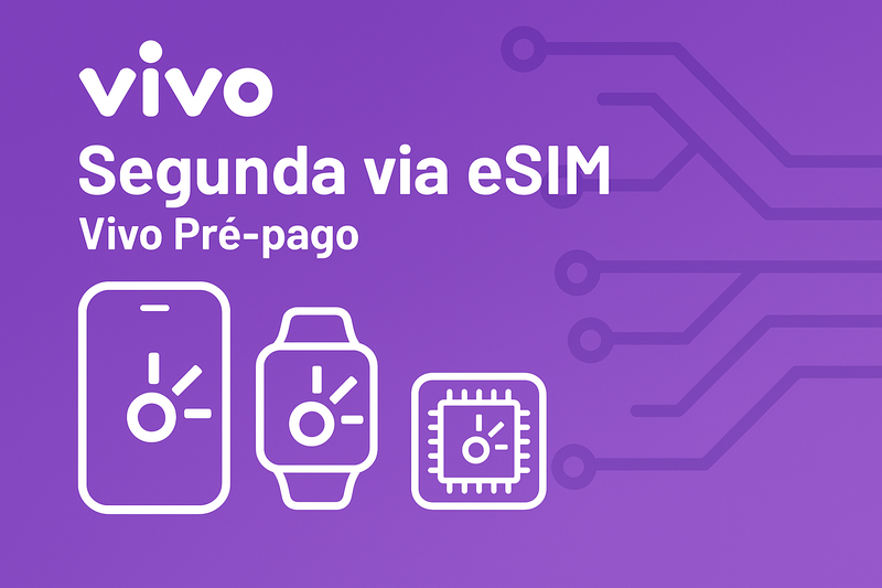 Segunda via Qr Code eSIM Vivo Chip Virtual Pre-Pago